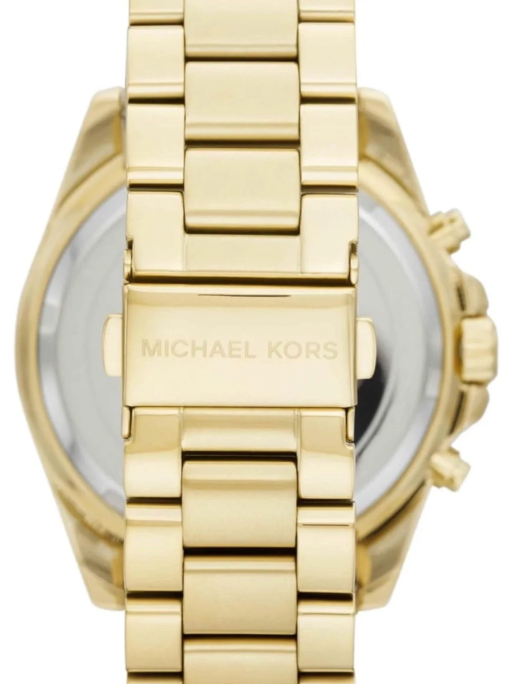 Michael Kors Gold and Black Chronograph Watch Unisex